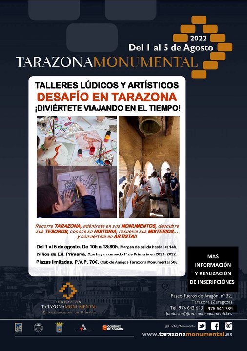Talleres lúdicos y artísticos 'Desafío en Tarazona'
