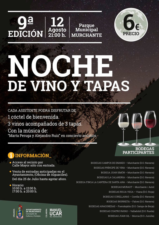 9ª Noche de Vino y Tapas 2022 en Murchante