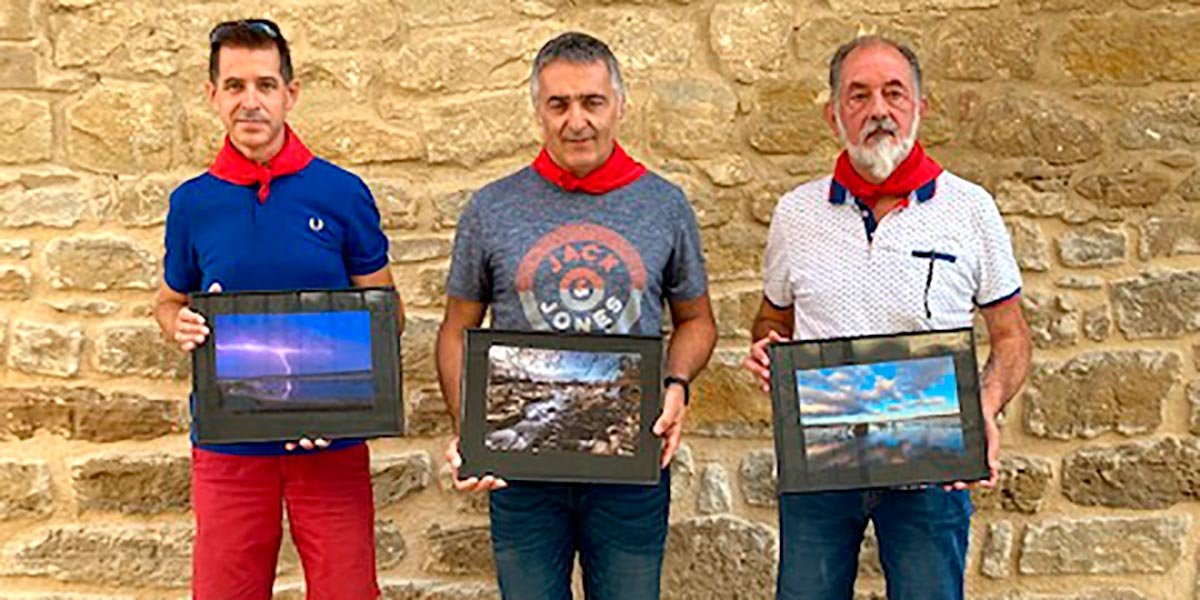 José Luis Zubiri, Daniel Andión y Alfredo Barcos, ganadores del XV Concurso Fotográfico del Agua de Pitillas
