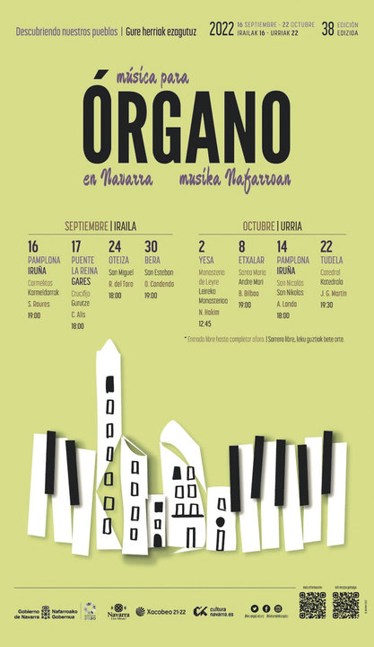 38º Ciclo de Música para Órgano en Navarra