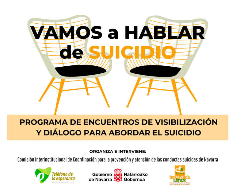 Charla en Tudela ‘Vamos a hablar de suicidio’