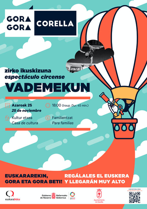 Espectáculo circense en euskera en Corella ‘Vademekun’