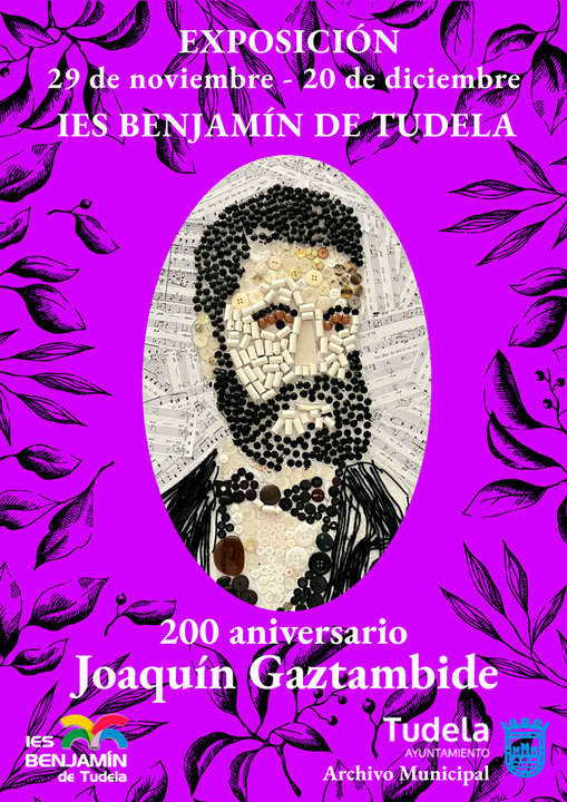 Exposición en Tudela ‘200 aniversario de Joaquín Gaztambide’