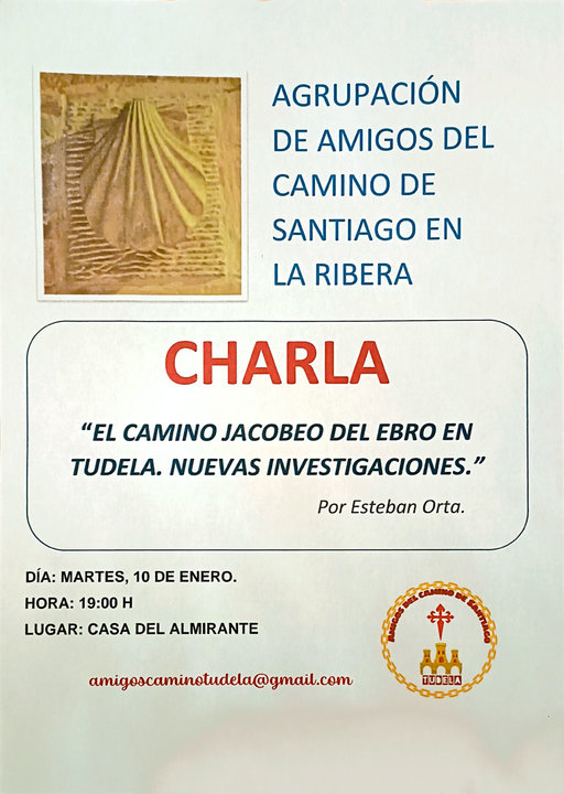 Charla en Tudela ‘El Camino Jacobeo del Ebro en Tudela. Nuevas investigaciones’