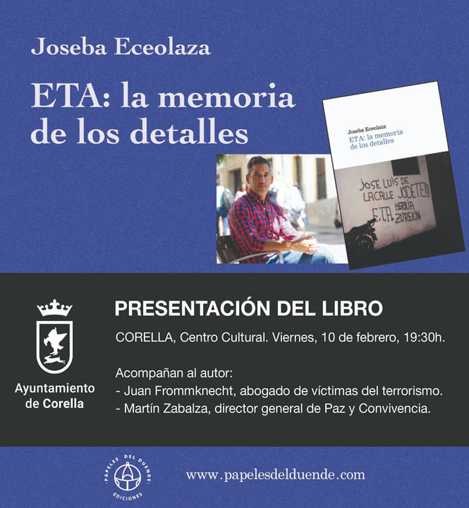 Presentación en Corella del libro ‘ETA la memoria de los detalles’ de Joseba Eceolaza