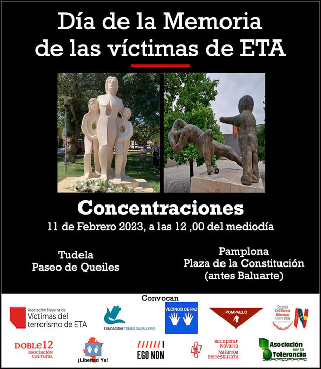 Día de la Memoria de las víctimas de ETA 2023 en Tudela