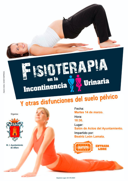 Charla en Alfaro ‘Fisioterapia en la incontinencia Urinaria y otras disfunciones del suelo pélvico’ 