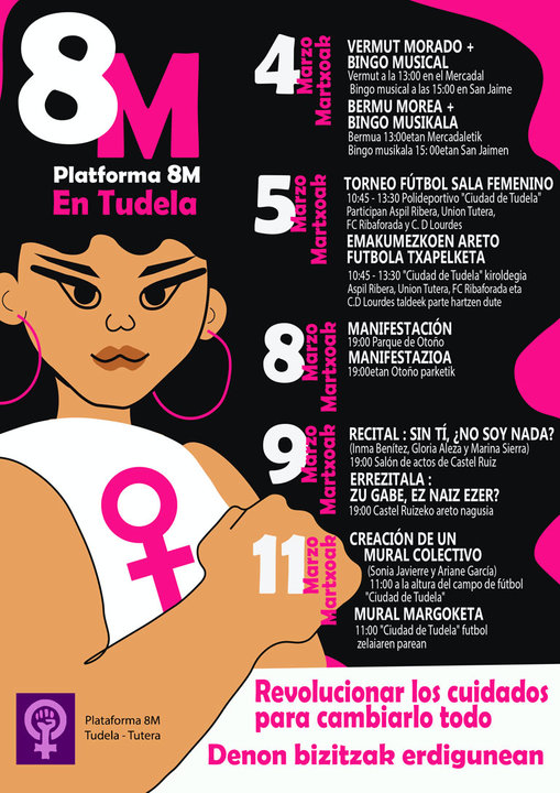 Día Internacional de la Mujer 2023 en Tudela (Plataforma 8M)