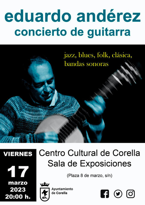 Concierto de guitarra en Corella a cargo de Eduardo Andérez