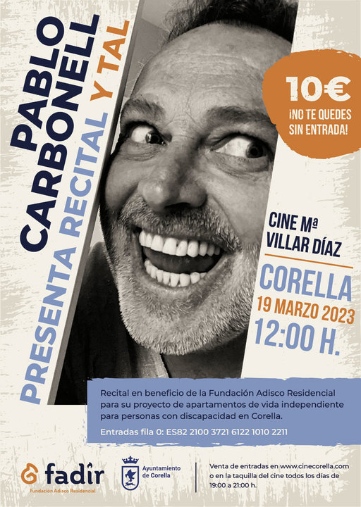 Actuación en Corella ‘Recital y tal’ de Pablo Carbonell