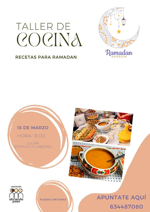 Taller de cocina en Peralta ‘Recetas para Ramadán’