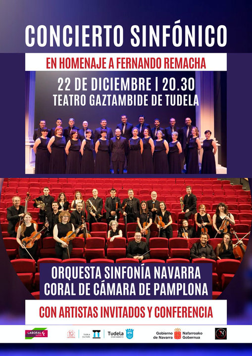 Concierto Sinfónico en Tudela en homenaje a Fernando Remacha