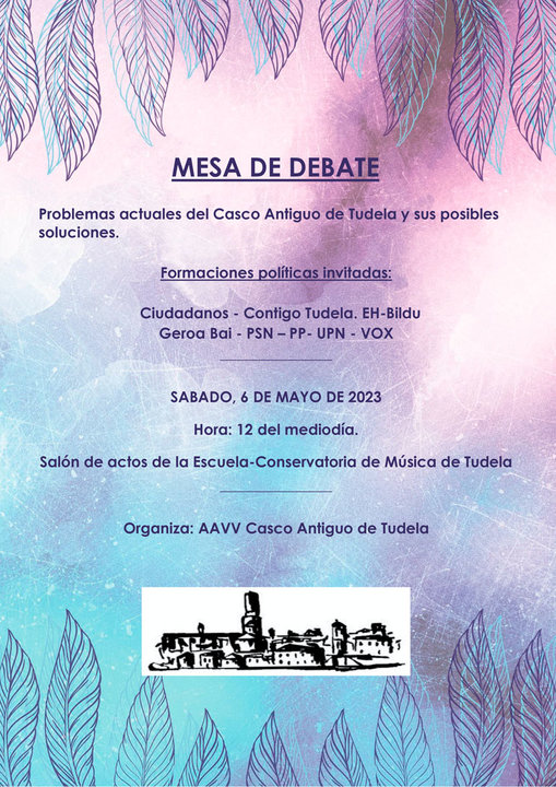 Mesa de debate en Tudela sobre los problemas actuales del Casco Antiguo de Tudela