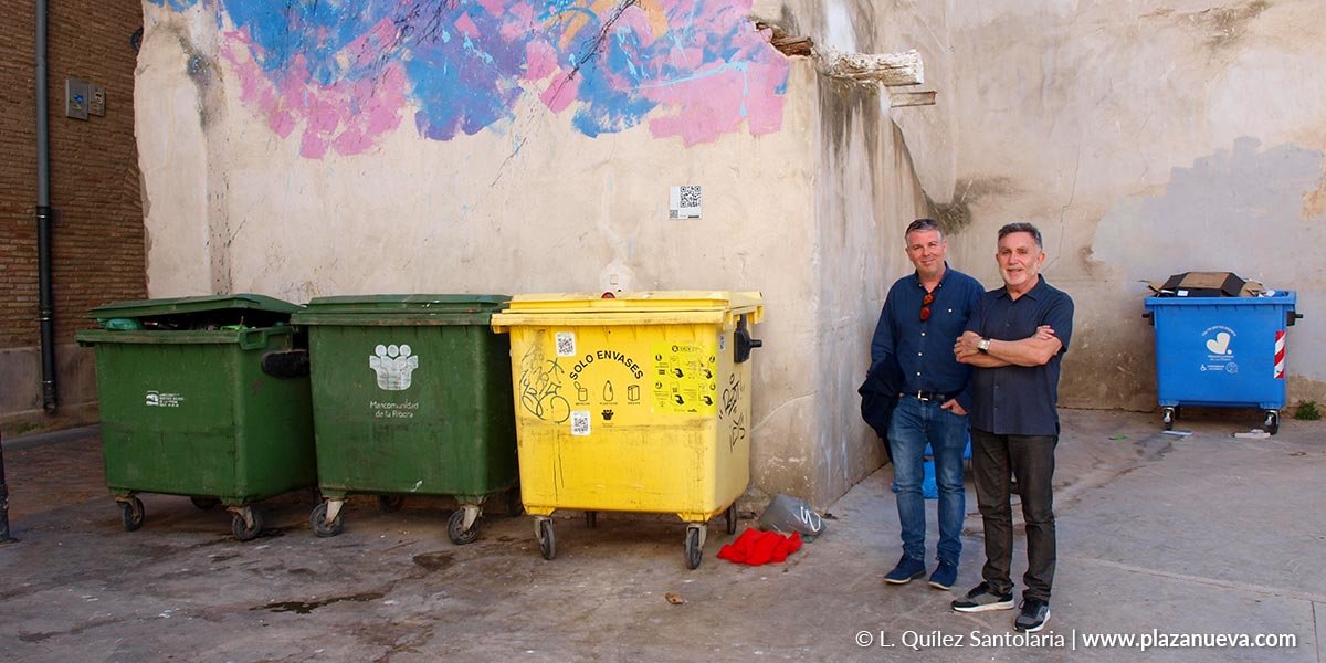 Fernando Ferrer y Juan Luis Chueca sistema recogida residuos Casco Antiguo