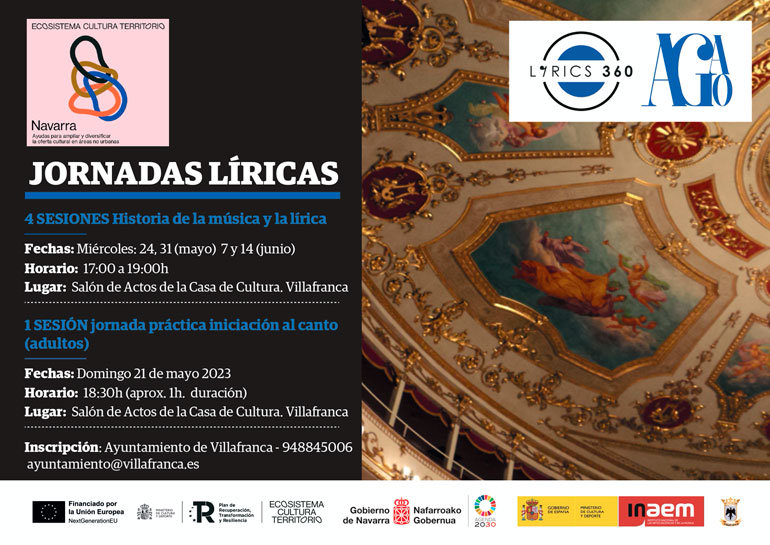 Jornadas líricas en Villafranca ‘Historia de la música y la lírica’