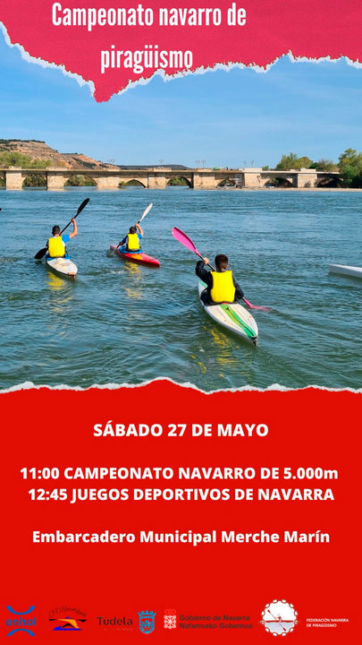 Campeonato navarro de piragüismo 2023 en Tudela