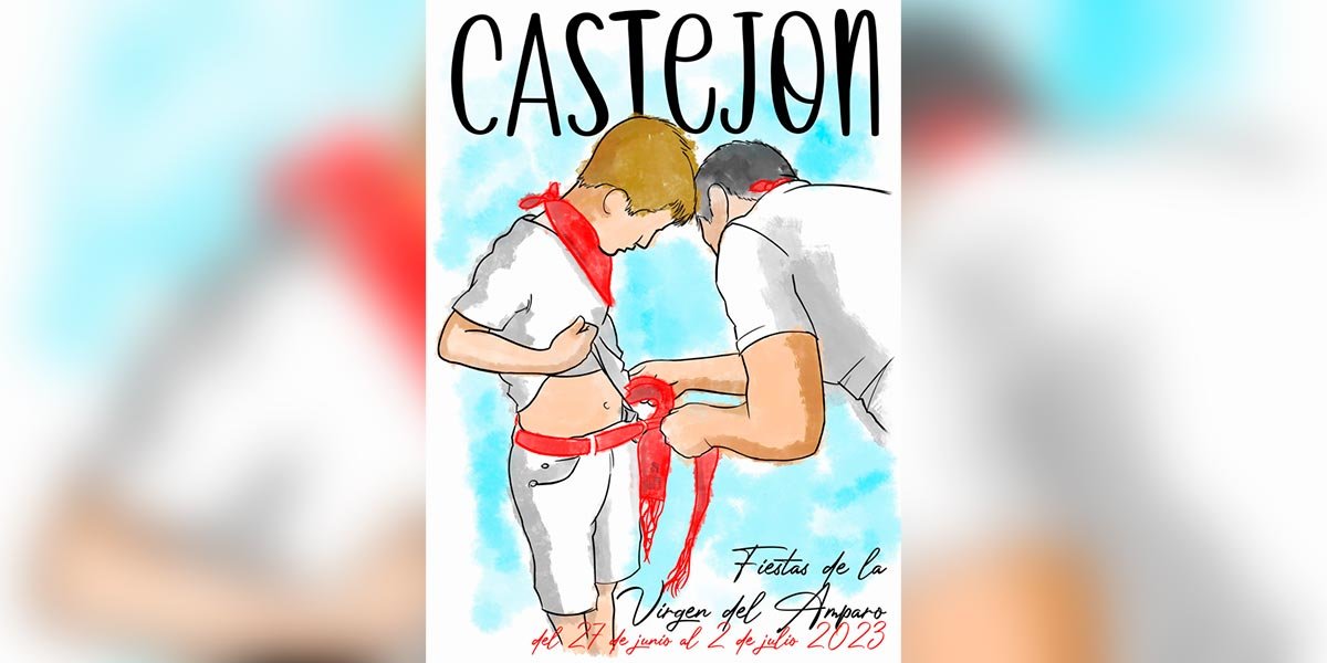 Cartel ganador ‘La Fajica’ creado por Aitor Murga Velaza para las Fiestas de Castejón 2023
