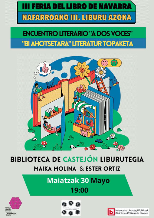 III Feria del libro de Navarra Encuentro literario en Castejón ‘A dos voces’ con Maika Molina & Ester Ortiz