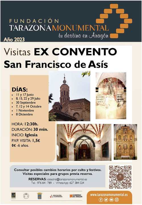 Visitas en Tarazona al Ex Convento San Francisco de Asís