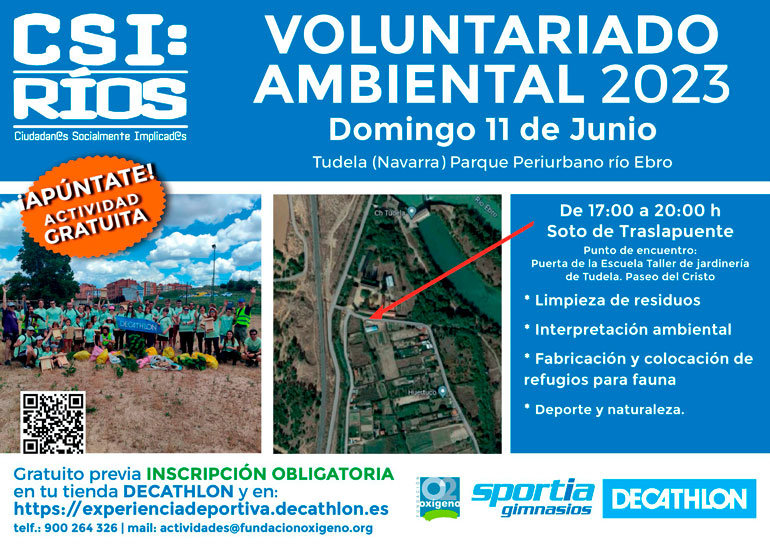 Voluntariado Ambiental ‘CSI Ríos’ 2023 en Tudela