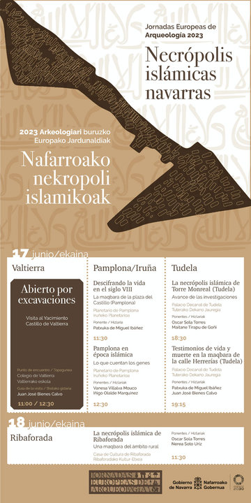Jornadas Europeas de Arqueología 2023 Necrópolis islámicas navarras