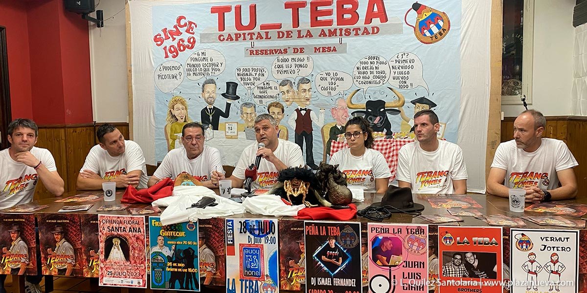 Peña La Teba actividades 2023 presentación pancarta