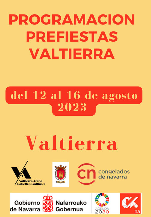 Programa Prefiestas 2023 en Valtierra
