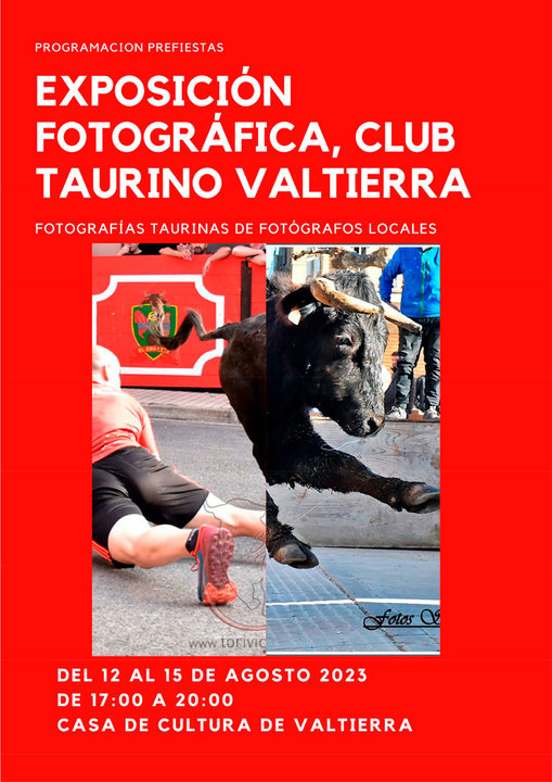 Exposición de fotografías del Club Taurino de Valtierra