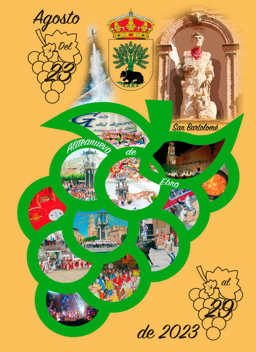 Programa de las Fiestas patronales en honor a San Bartolomé 2023 en Aldeanueva de Ebro