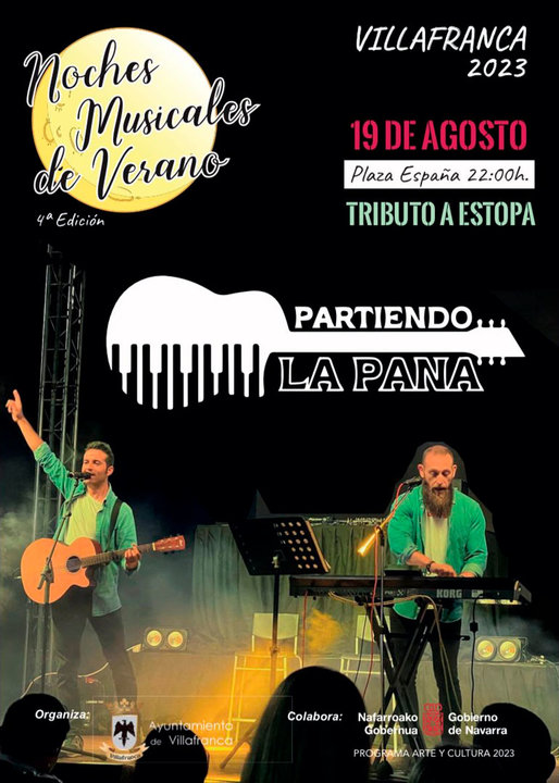 IV Noches musicales de verano 2023 en Villafranca Partiendo La Pana