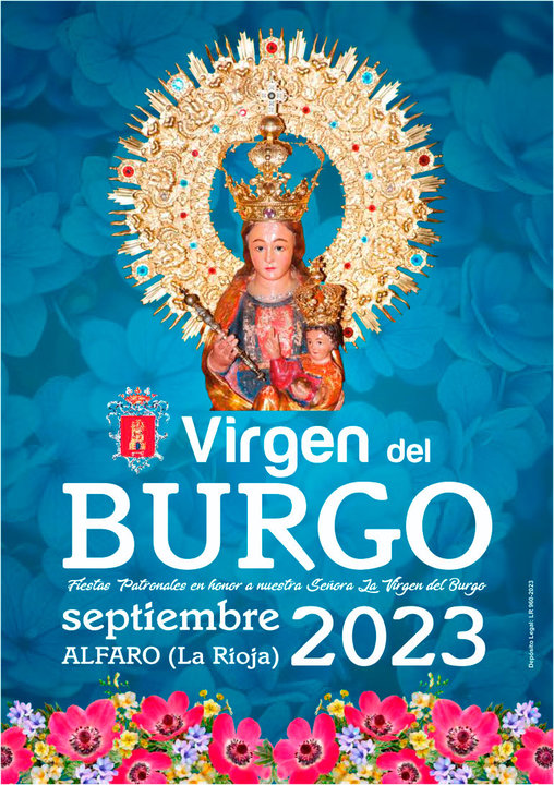 Programa de las Fiestas patronales en honor de la Virgen del Burgo 2023 en Alfaro
