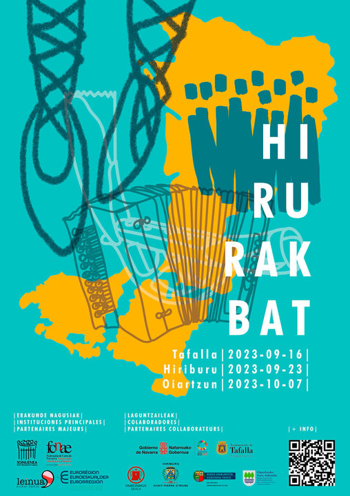 Espectáculo en Tafalla de música y danza tradicional vasca ‘Hirurak Bat’ 