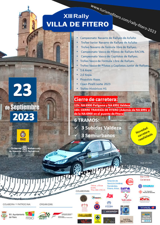 XIII Rally Villa de Fitero 2023