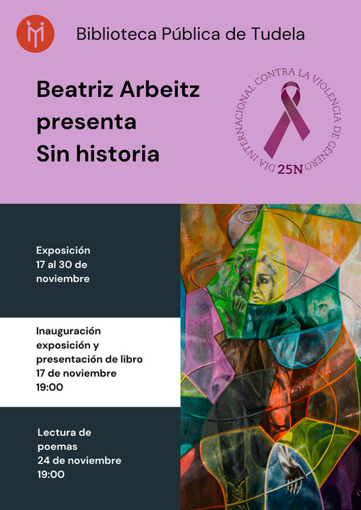 Exposición en Tudela y presentación del libro ‘Sin historia’ de la cirbonera Beatriz Arbeitz