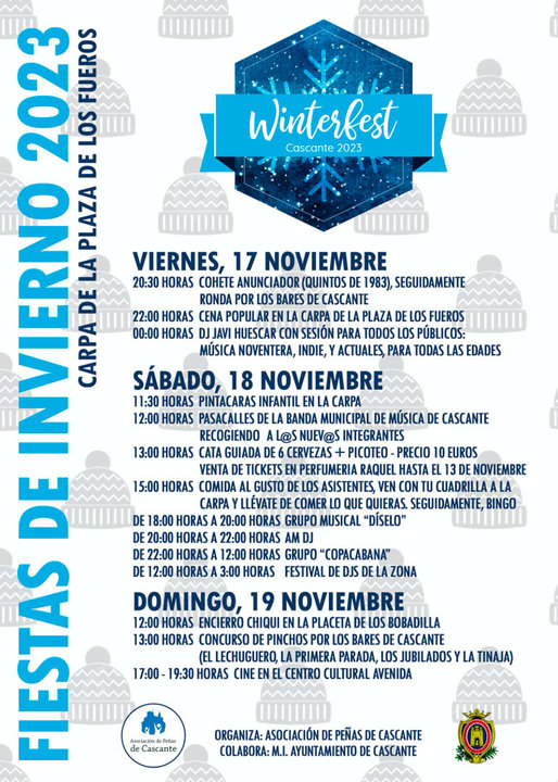 Programa de Fiestas de Invierno 2023 en Cascante