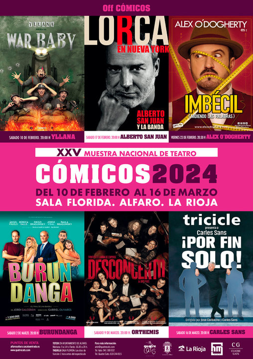 XXV Muestra Nacional de Teatro Cómicos 2024 en Alfaro