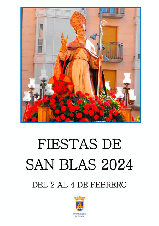 Programa de Fiestas de San Blas 2024 en Peralta