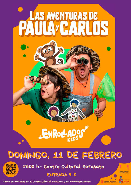 Teatro en familia en Castejón ‘Las aventuras de Paula y Carlos’