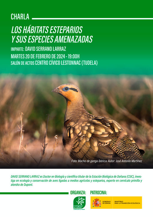 Charla en Tudela ‘Los hábitats esteparios y sus especies amenazadas’