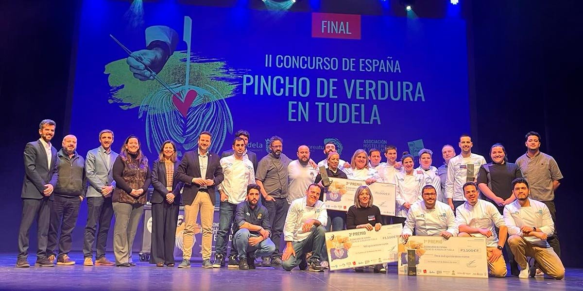 Entrega de premios del II Concurso de España de Pincho de Verdura de Tudela