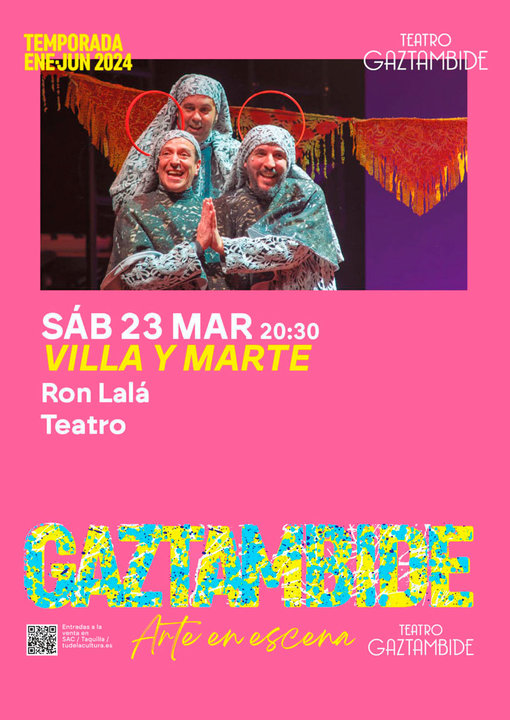 Teatro en Tudela ‘Villa y Marte’ con Ron Lalá