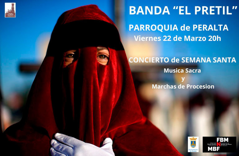 Concierto de Semana Santa en Peralta ‘Música Sacra y Marchas de Procesión’ a cargo de la banda El Pretil