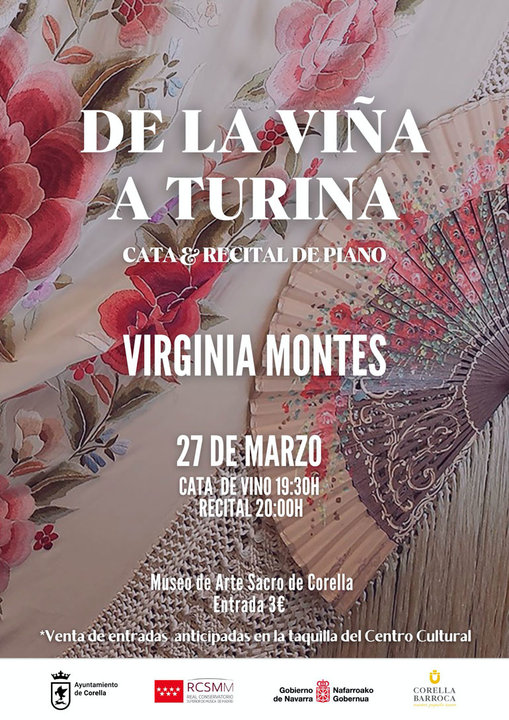 Cata de vino y recital de piano en Corella ‘De la Viña a Turina’