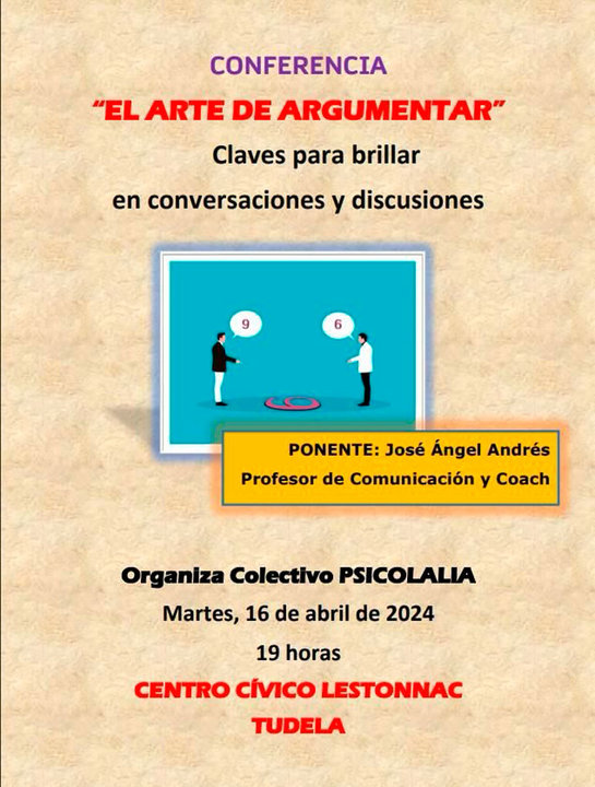 Conferencia en Tudela ‘El arte de argumentar’