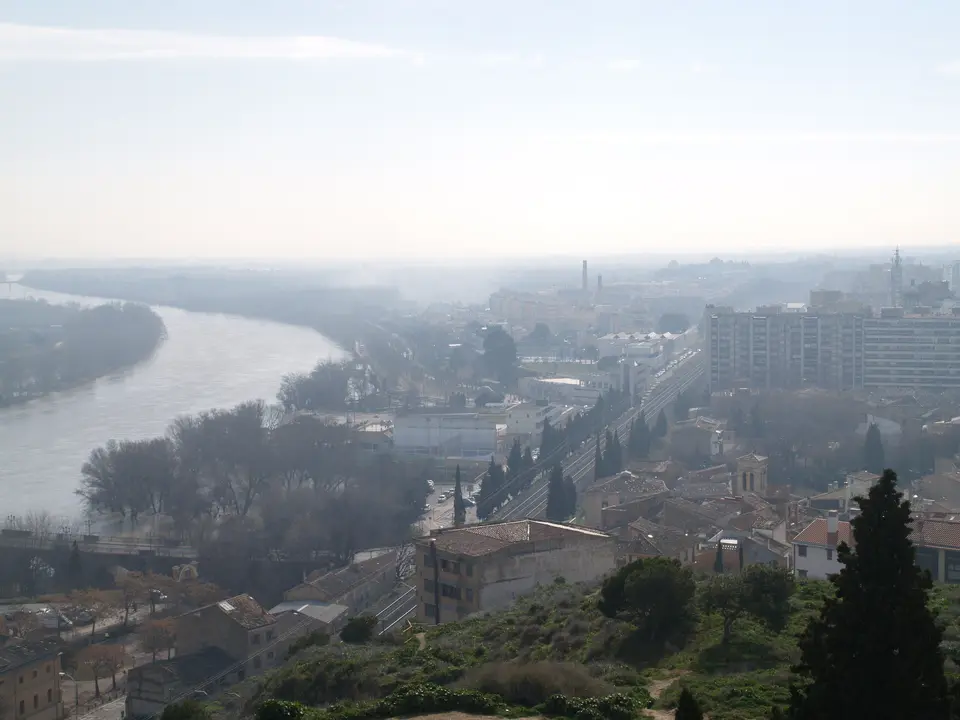 Panor&aacute;mica de Tudela y sus campos