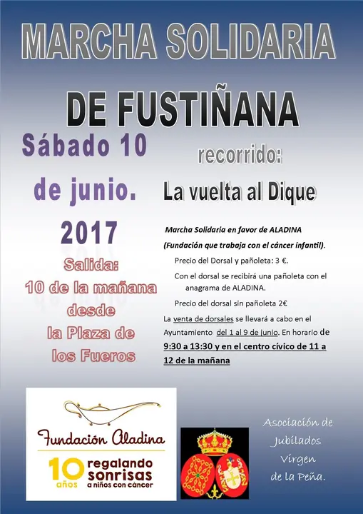 cartel marcha solidaria aladina 10 de junio 2017