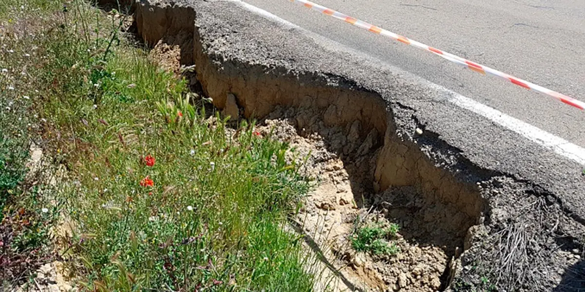 Estado actual de la carretera A-1204 Ejea-Luesia