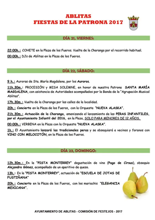 Fiestas de la Patrona en Ablitas 