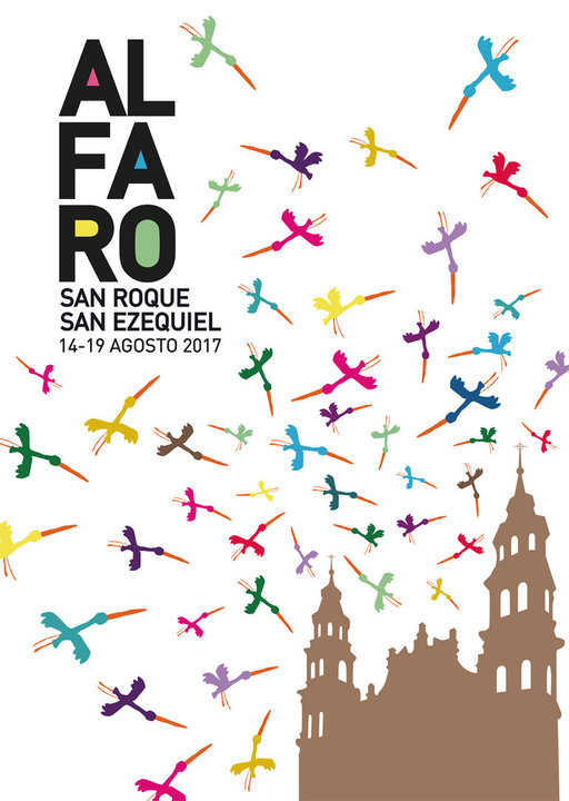 Cartel ganador de Sergio Ovejas que ilustrará las Fiestas de Alfaro 2017