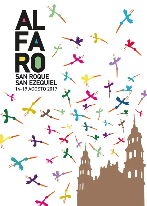 Cartel ganador de Sergio Ovejas que ilustrar&aacute; las Fiestas de Alfaro 2017